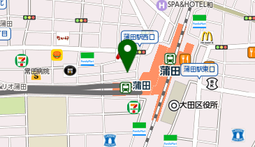 理容プラージュ蒲田店の地図画像