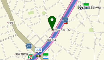 風魔プラスワン世田谷店の地図画像