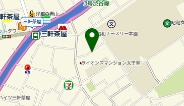 世田谷区立 区民センター 太子堂の地図画像