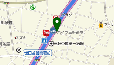 ダスキンレントオール三軒茶屋イベントセンターの地図画像