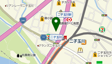 山崎裕俊美容室 二子玉川店の地図画像