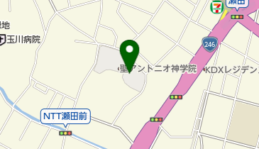 カトリック東京大司教区 瀬田教会の地図画像