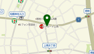 カクヤス 世田谷若林店の地図画像