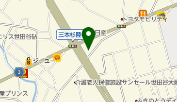 中山自動車工業株式会社 世田谷工場の地図画像