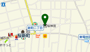 桜神宮の地図画像