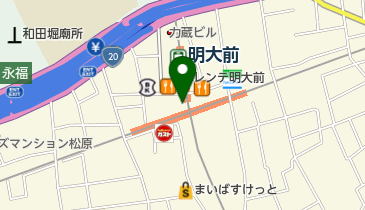 京樽 明大前京王店の地図画像