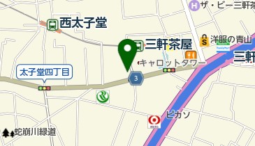ビリヤードジャック三軒茶屋店の地図画像