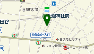 プレゼンス松陰神社店の地図画像