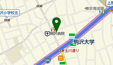駒沢健康管理センターの地図画像