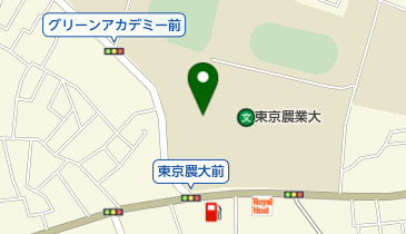 東京農業大学生活協同組合カフェテリアグリーンの地図画像