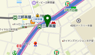 銀座アスター三軒茶屋賓館の地図画像