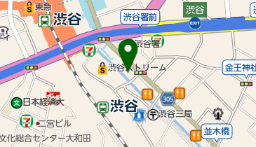 株式会社三光白衣渋谷支店の地図画像