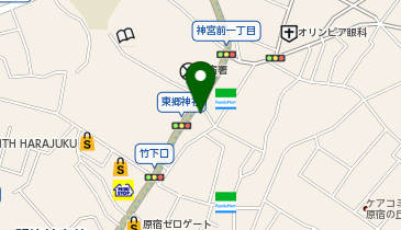 ビームス 原宿の地図画像