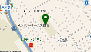 渋谷区立 松濤中学校の地図画像