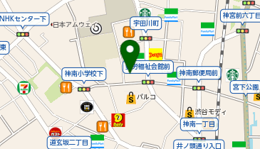 サッカーショップ加茂渋谷店の地図画像