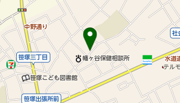 萱沼商店の地図画像