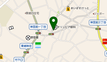 クロムハーツ原宿の地図画像