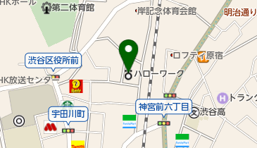 東京労働局 労働基準監督署 渋谷 方面、労働条件・解雇・賃金の地図画像