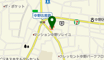 株式会社ササハラ電光社 中野本店の地図画像