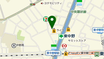 スワロークリーニングライフ東中野店の地図画像