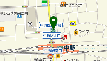 シーボン.フェイシャリストサロン中野店の地図画像