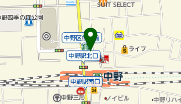 中央コンタクト中野店の地図画像