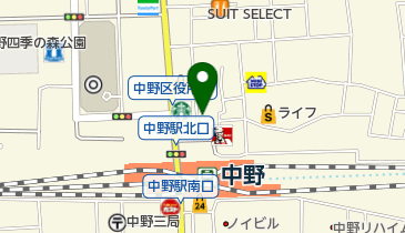 わしや商事株式会社 中野本店の地図画像