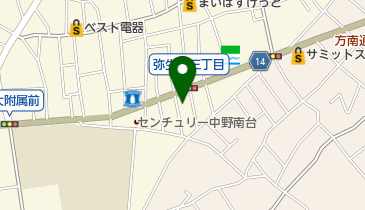 産経新聞南新宿専売所の地図画像