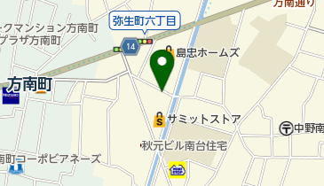 山中動物病院の地図画像