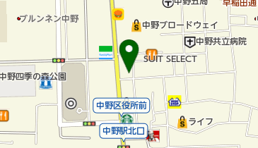 ジュエリーツツミ中野店の地図画像