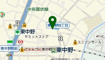 アクア東中野の地図画像