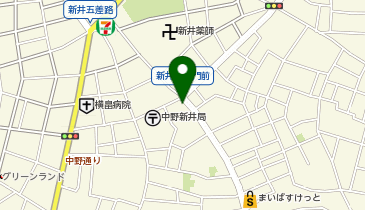理髪一番新井薬師店の地図画像