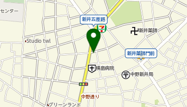 ピザハット 中野新井店の地図画像