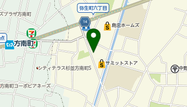 ピザハット 中野南台店の地図画像