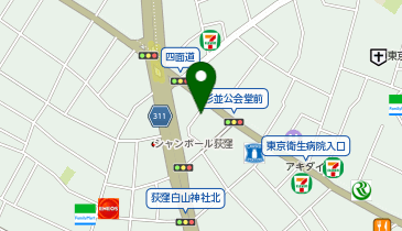 はんこ屋さん21荻窪店の地図画像