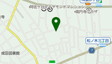 杉並区 梅里区民集会所の地図画像