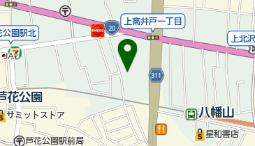 杉並区 上高井戸区民集会所の地図画像