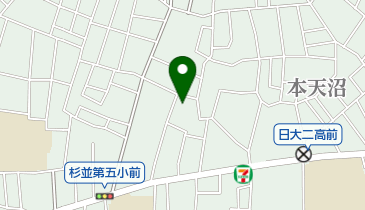 杉並区 本天沼区民集会所の地図画像