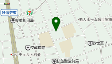 杉並区 和田区民集会所の地図画像