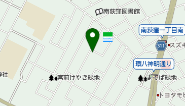 日本基督教団 大宮前教会の地図画像