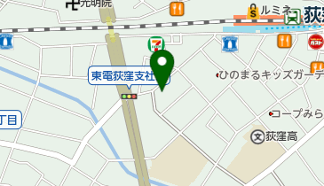 ひばりクリーニングアクアの地図画像