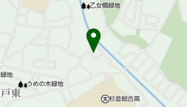 エホバの証人の東京高井戸会衆の地図画像