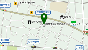 杉並区 杉並会館の地図画像