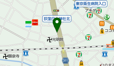 白山自動車の地図画像