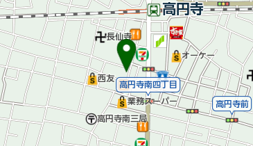 BLUECORN高円寺店の地図画像