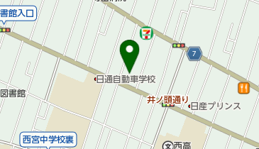 矢東タイヤ商事株式会社 杉並店の地図画像