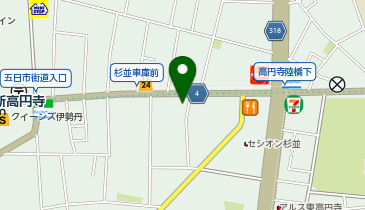 ピザーラ高円寺店の地図画像