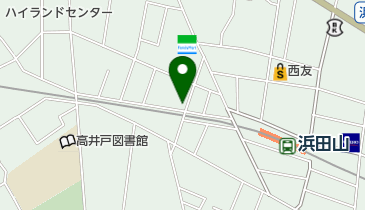 浜田山かじわら動物病院の地図画像