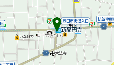 マーケットワン新高円寺店の地図画像