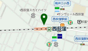 質屋三代コレクション西荻の地図画像